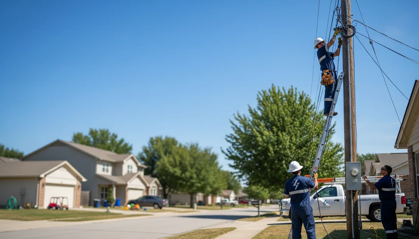 Residential electrician providing installation services in Stover, MO